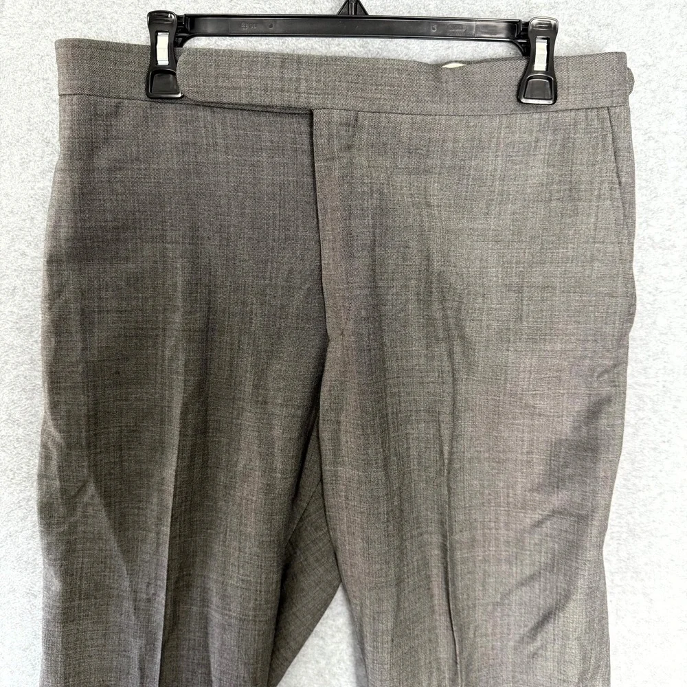 Vintage Polo Ralph Lauren Dress Pants Men's 44 Gray Slash Pockets Classic Formal